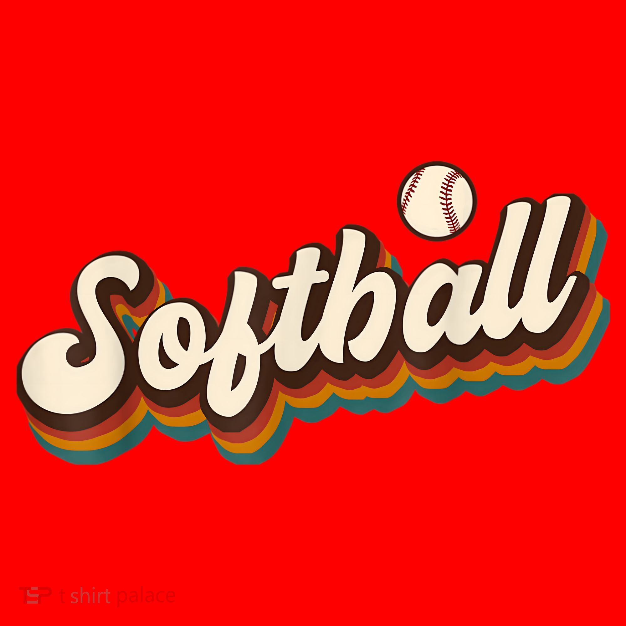 Retro Softball Graphic Softball Santa Hat