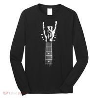 Rock Skeleton Guitar Long Sleeve Shirt thumb 0