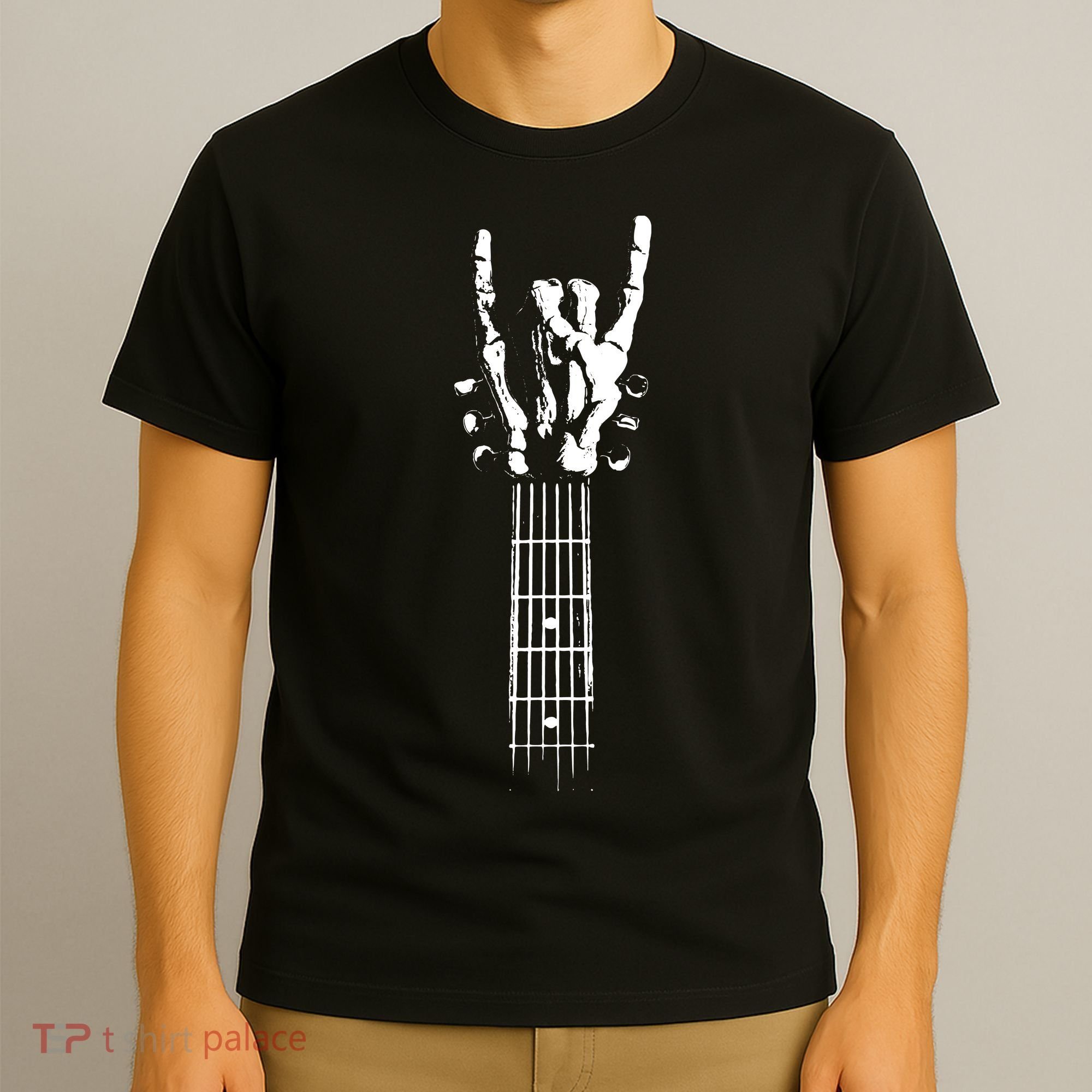 Rock Skeleton Guitar T-Shirt