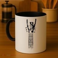 Rock Skeleton Guitar Coffee Mug thumb 4