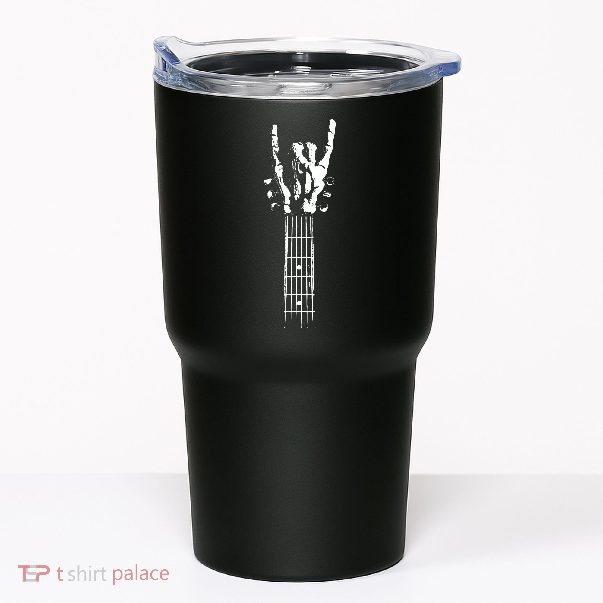 Rock Skeleton Guitar Tumbler