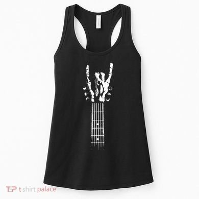 Rock Skeleton Guitar Women's Tank Top