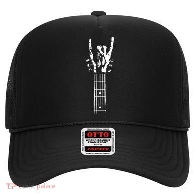 Rock Skeleton Guitar Hat