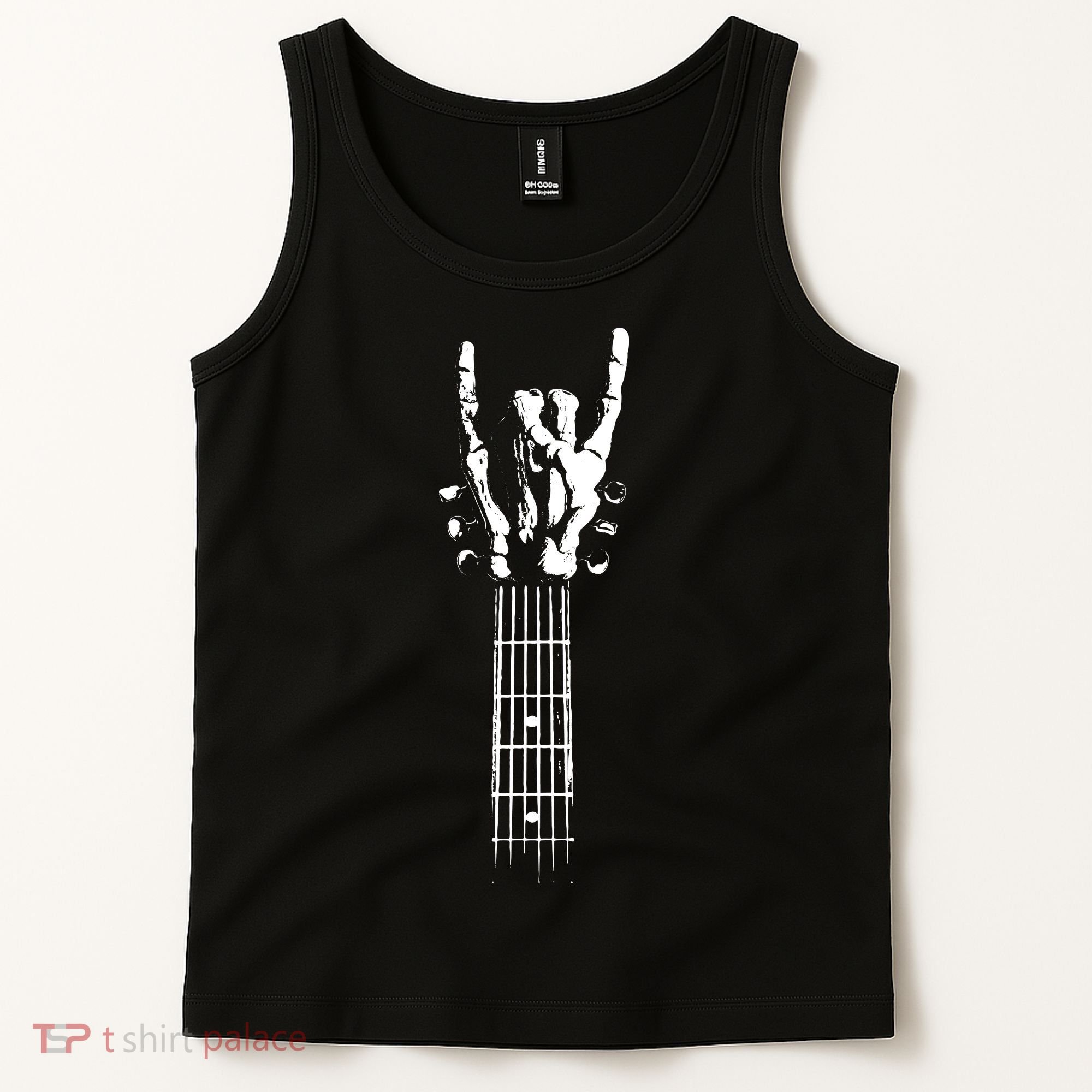 Rock Skeleton Guitar Tank Top