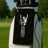 Rock Skeleton Guitar Golf Towel thumb 2