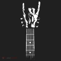 Rock Skeleton Guitar Golf Towel thumb 3