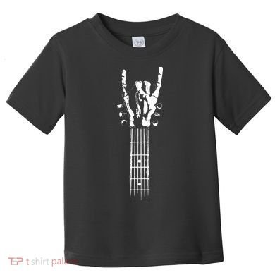 Rock Skeleton Guitar Toddler T-Shirt