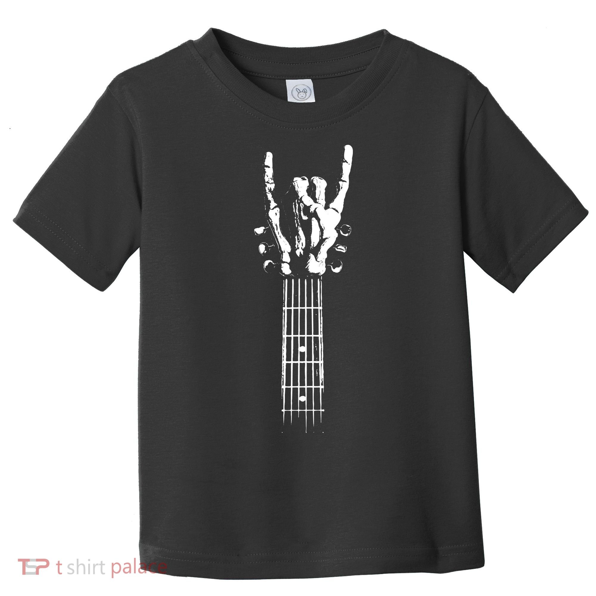 Rock Skeleton Guitar Toddler T-Shirt