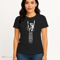 Rock Skeleton Guitar Women's T-Shirt thumb 4