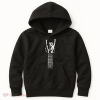 Rock Skeleton Guitar Kids Hoodie thumb 0