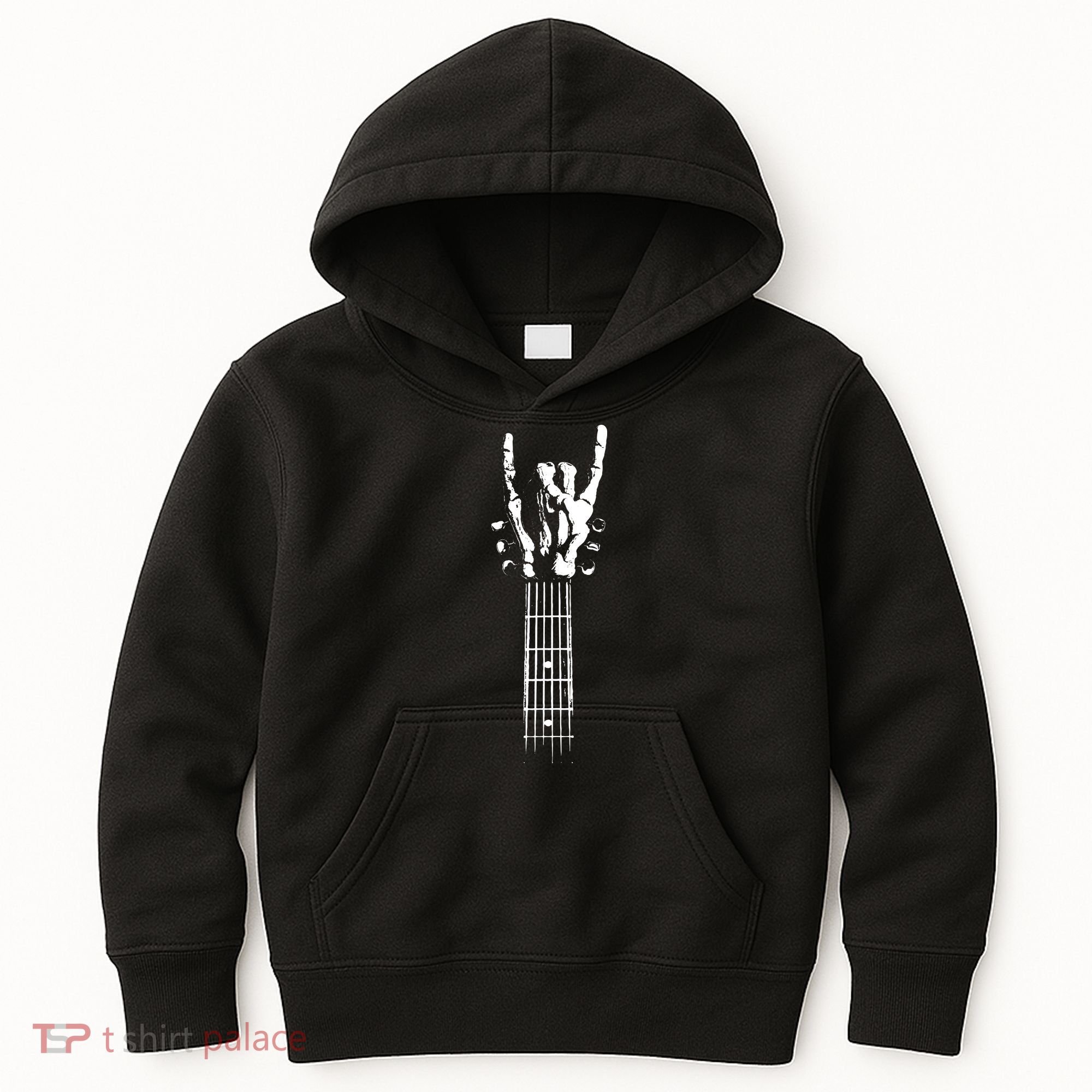 Rock Skeleton Guitar Kids Hoodie