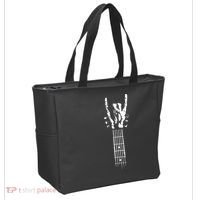 Rock Skeleton Guitar Tote Bag thumb 2