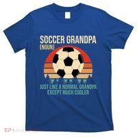 Retro Soccer Grandpa Definition Gift Soccer Player Grandpa Gift T-Shirt thumb 0