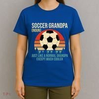 Retro Soccer Grandpa Definition Gift Soccer Player Grandpa Gift T-Shirt thumb 4