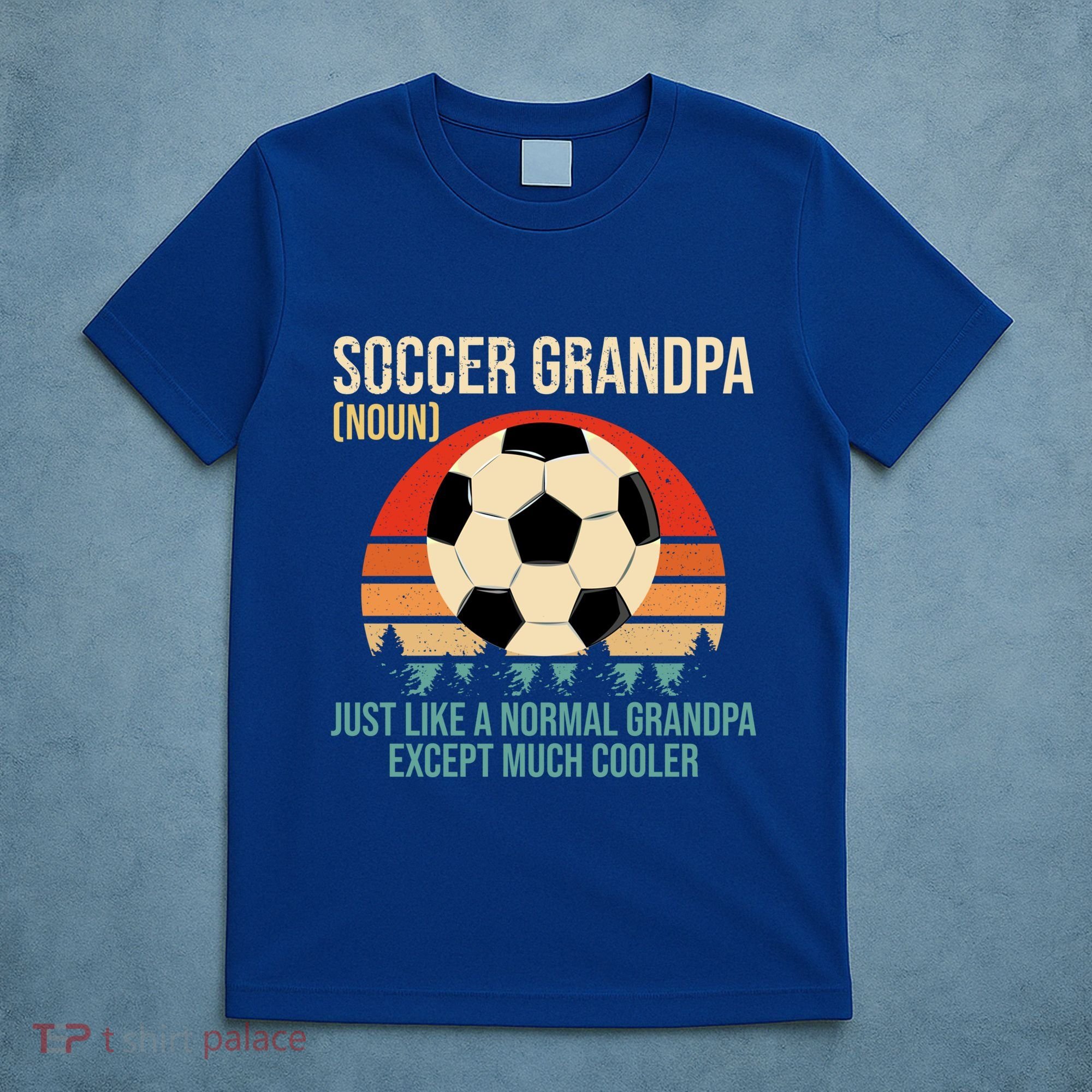 Retro Soccer Grandpa Definition Gift Soccer Player Grandpa Gift T-Shirt