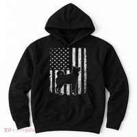 Retro Siberian Husky American Flag Dog Dad Dog Mom Hoodie thumb 0