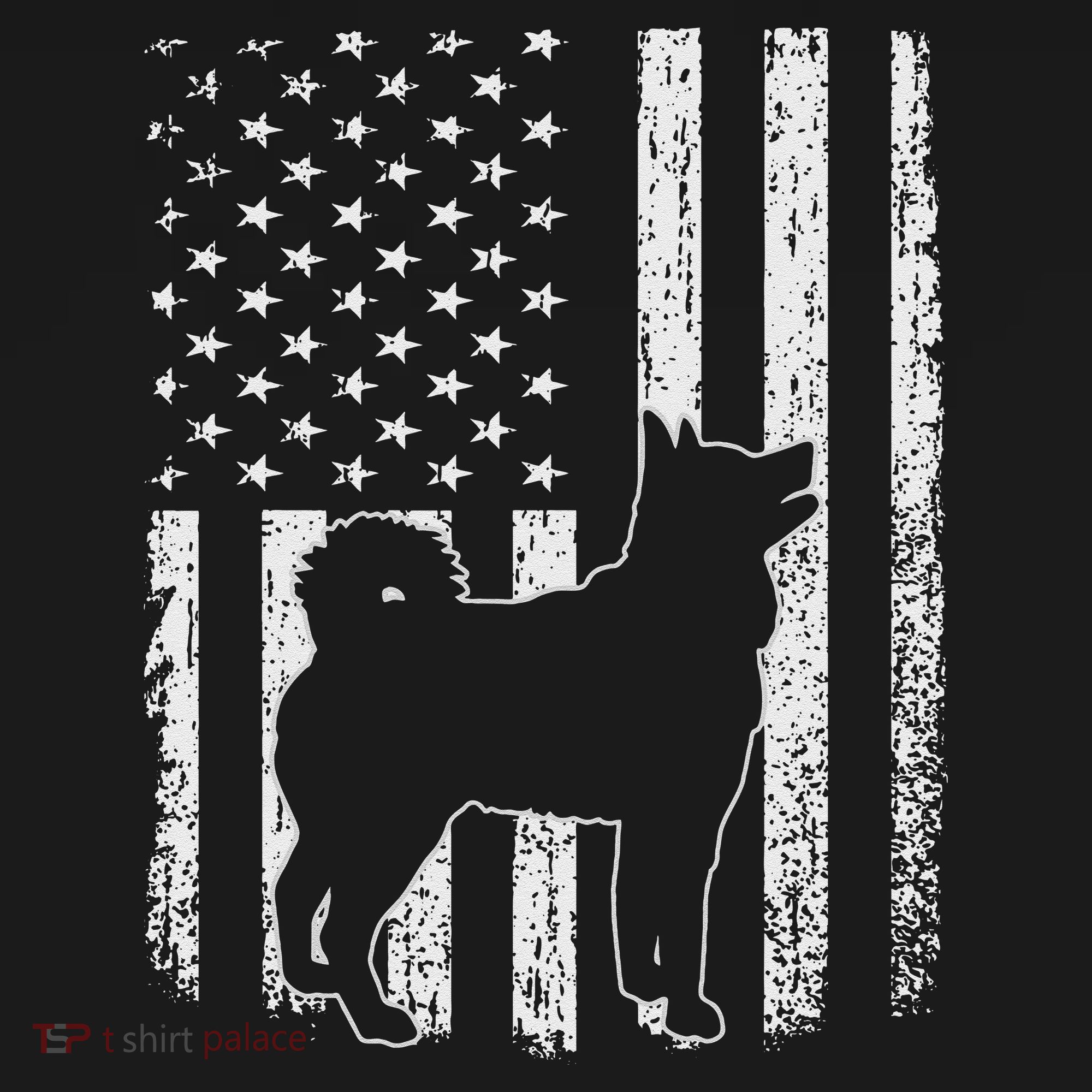 Retro Siberian Husky American Flag Dog Dad Dog Mom Sweatshirt