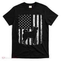 Retro Siberian Husky American Flag Dog Dad Dog Mom T-Shirt thumb 0