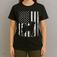 Retro Siberian Husky American Flag Dog Dad Dog Mom T-Shirt thumb 4