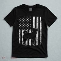 Retro Siberian Husky American Flag Dog Dad Dog Mom T-Shirt thumb 5
