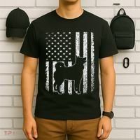 Retro Siberian Husky American Flag Dog Dad Dog Mom T-Shirt thumb 6