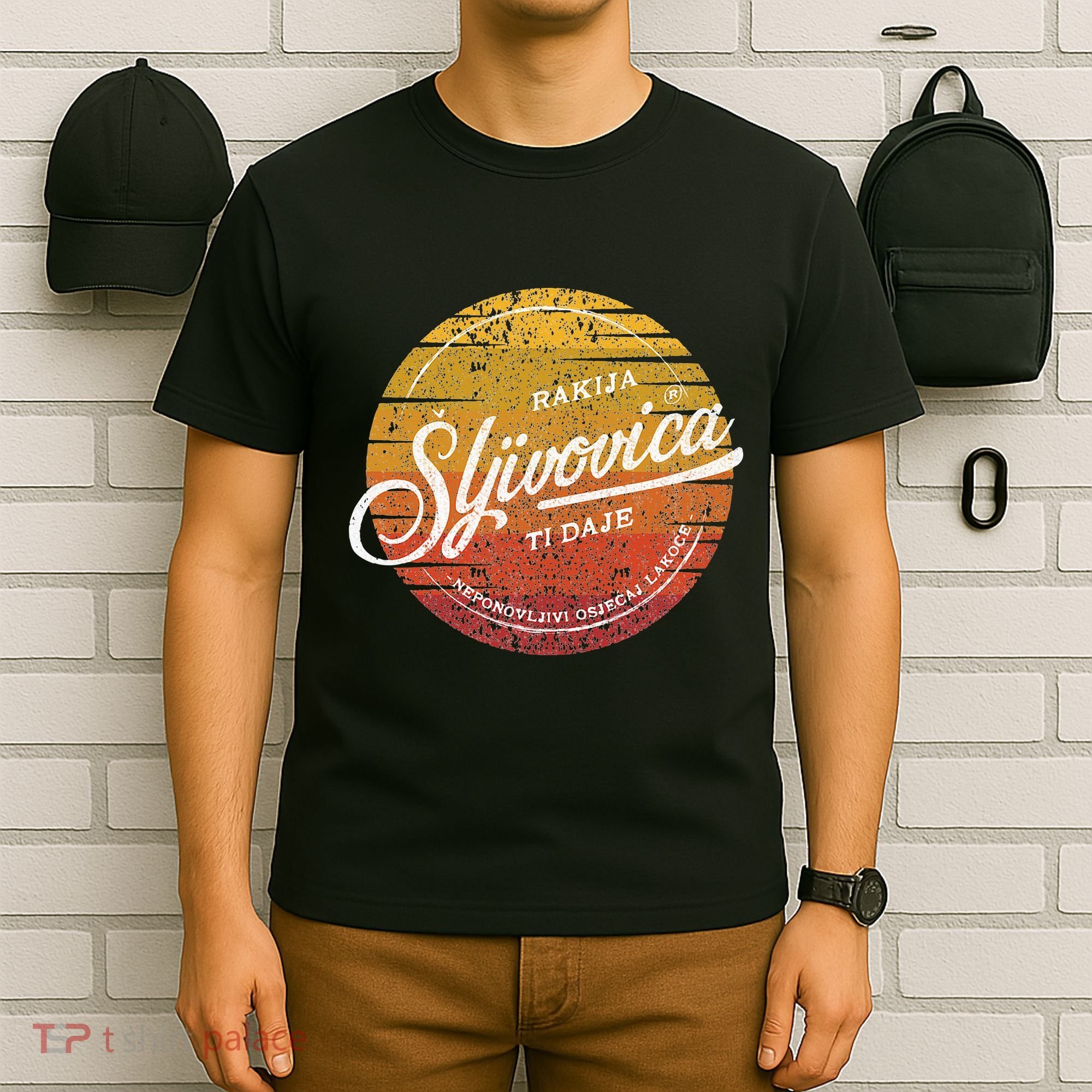 Rakija Sljivovica Hrvatska Bosna Srbija Balkans T-Shirt