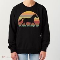 Retro Sunset Horse Women's Sweatshirt thumb 0