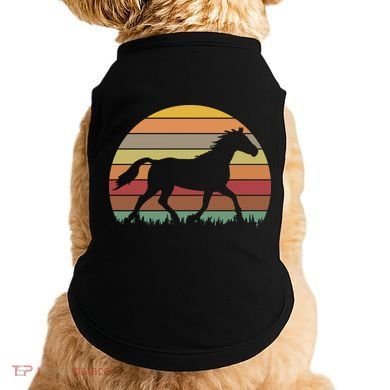 Retro Sunset Horse Doggie Tank