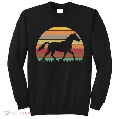 Retro Sunset Horse Sweatshirt