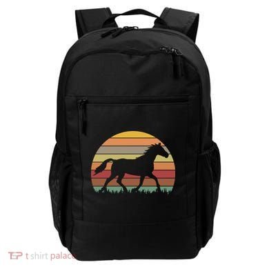 Retro Sunset Horse Backpack
