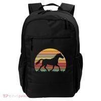 Retro Sunset Horse Backpack thumb 0