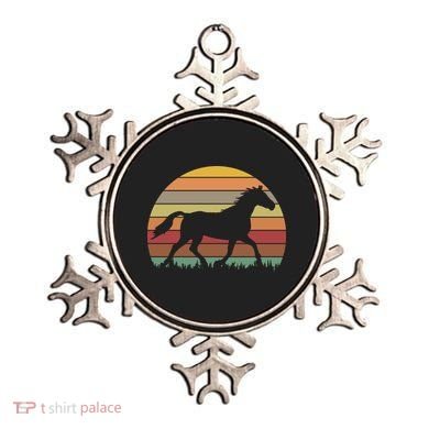 Retro Sunset Horse Ornament