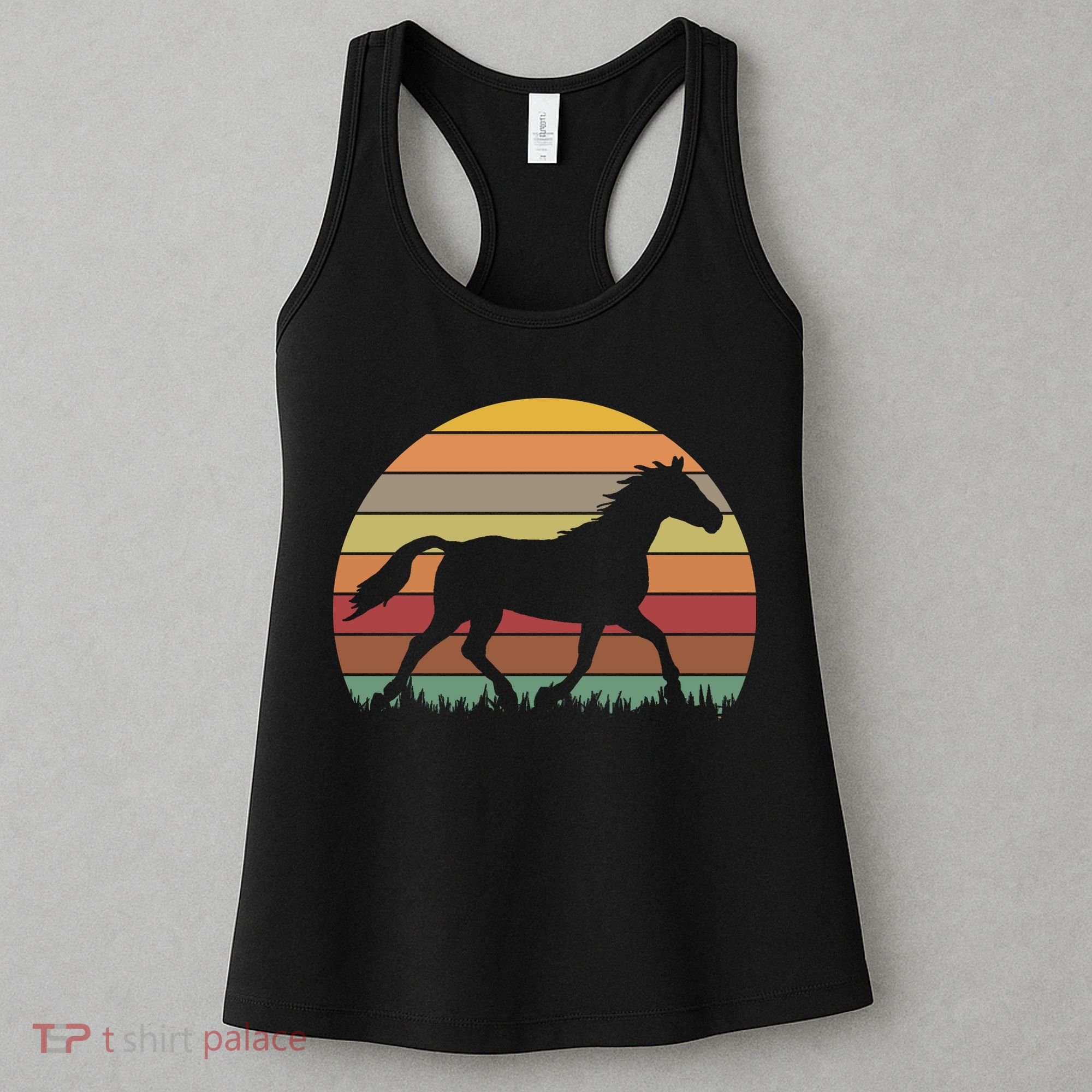 Retro Sunset Horse Women's Tank Top