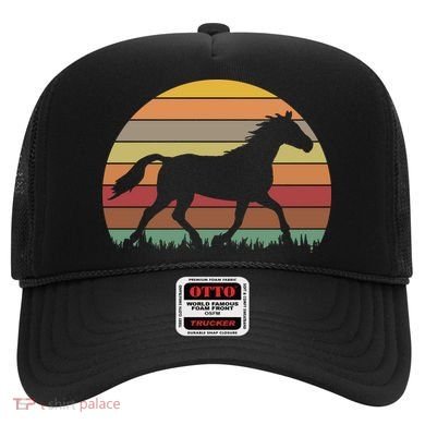 Retro Sunset Horse Hat