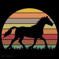 Retro Sunset Horse Toddler Hoodie thumb 2