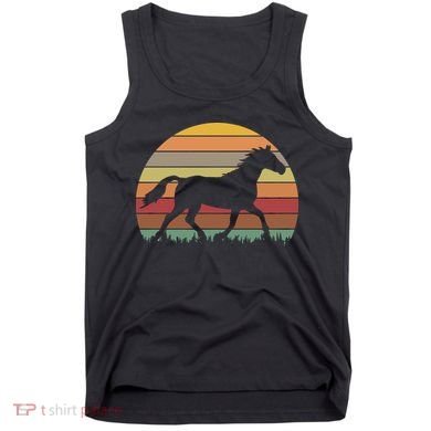 Retro Sunset Horse Tank Top
