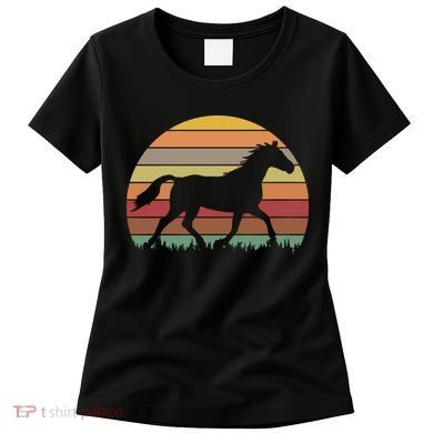 Retro Sunset Horse Women's T-Shirt