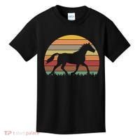 Retro Sunset Horse Kids T-Shirt thumb 0
