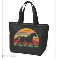 Retro Sunset Horse Tote Bag thumb 3