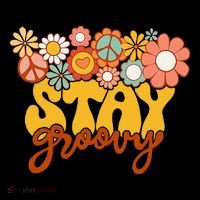 Retro Sunflower Hippie Stay Groovy Positive Mind Happy Life Coffee Mug thumb 5