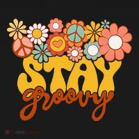 Retro Sunflower Hippie Stay Groovy Positive Mind Happy Life Ornament thumb 1