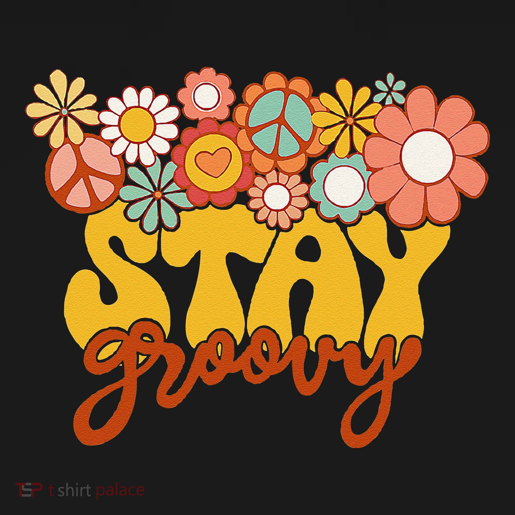 Retro Sunflower Hippie Stay Groovy Positive Mind Happy Life Ornament