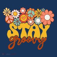 Retro Sunflower Hippie Stay Groovy Positive Mind Happy Life Mousepad thumb 1