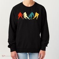 Retro Style Hockey Players Women's Sweatshirt thumb 0