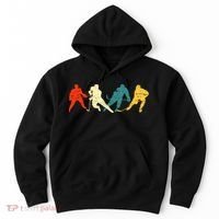 Retro Style Hockey Players Hoodie thumb 0