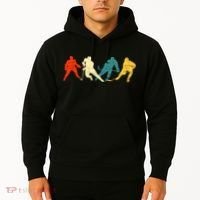 Retro Style Hockey Players Hoodie thumb 2