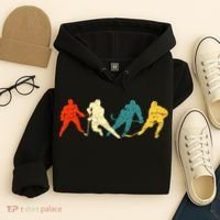 Retro Style Hockey Players Hoodie thumb 4