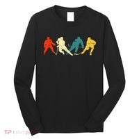Retro Style Hockey Players Long Sleeve Shirt thumb 0