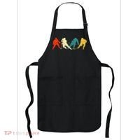 Retro Style Hockey Players Apron thumb 0