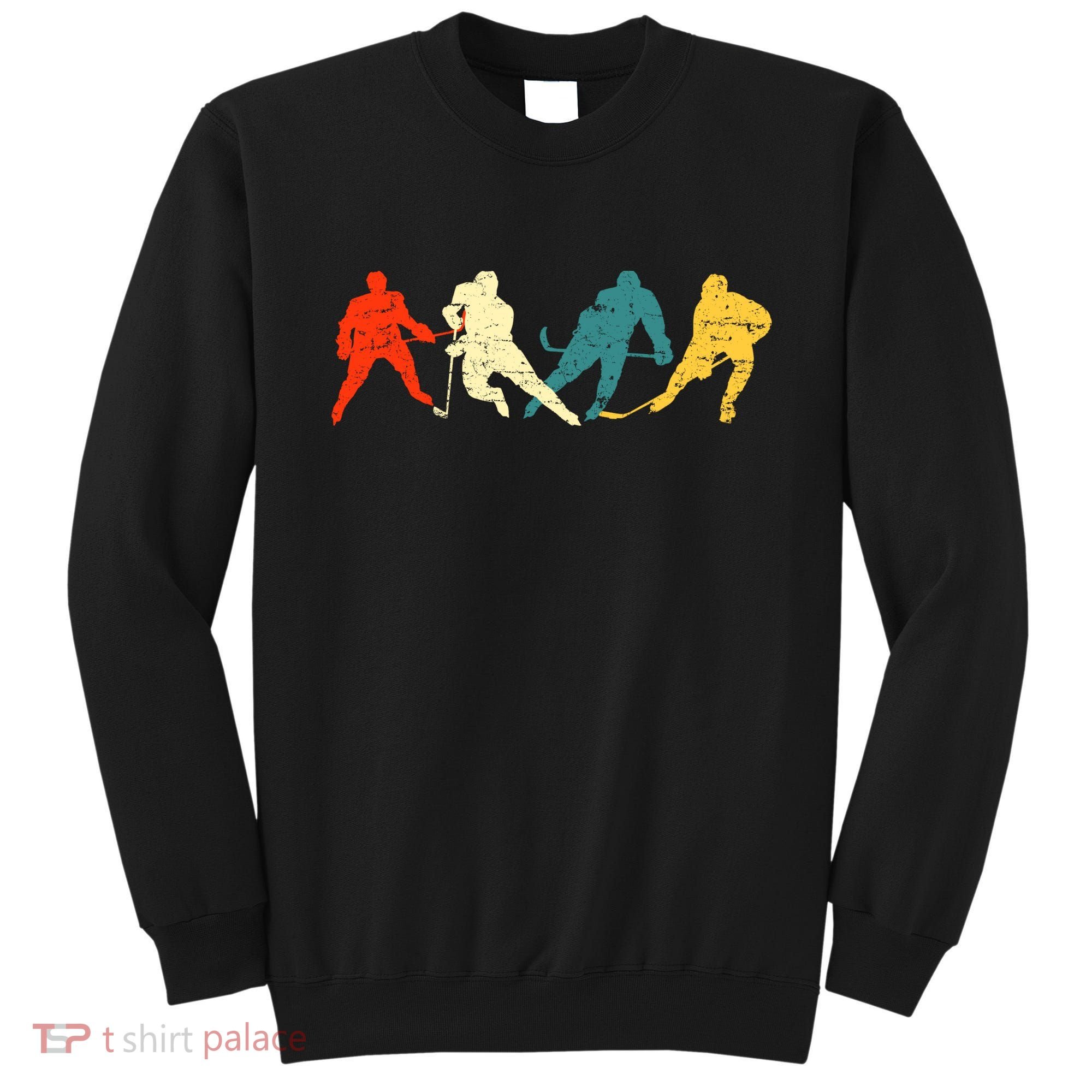 Retro Style Hockey Players Sweatshirt